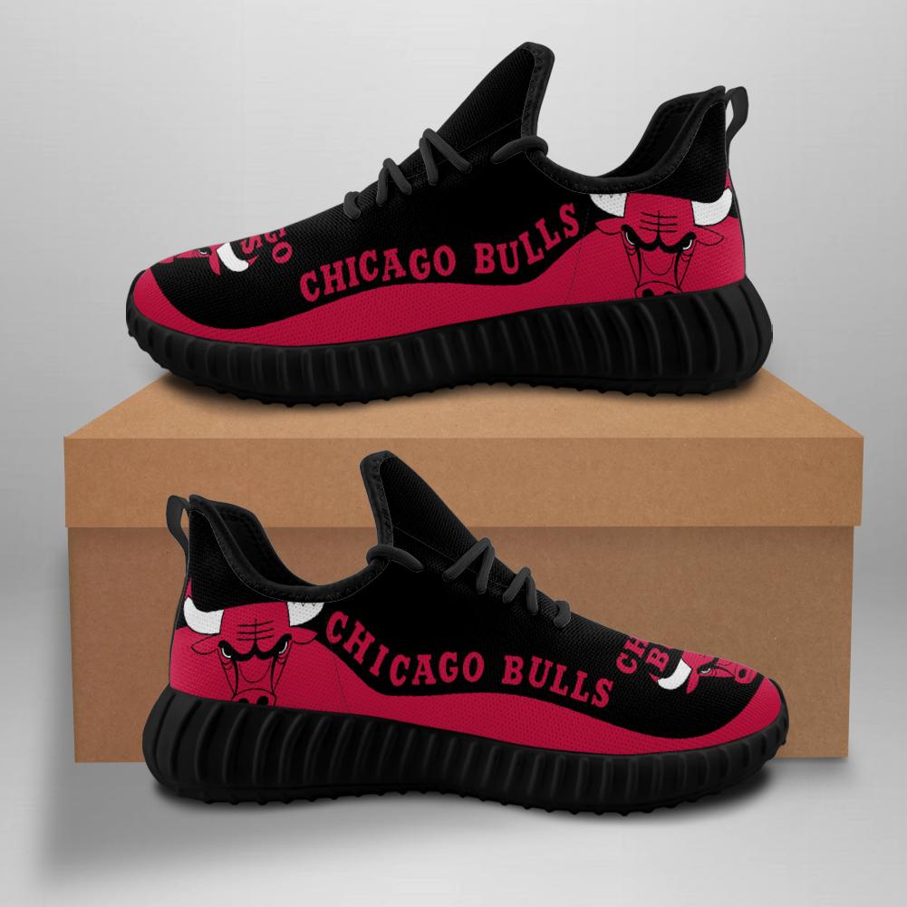 Men's Chicago Bulls Mesh Knit Sneakers/Shoes 001